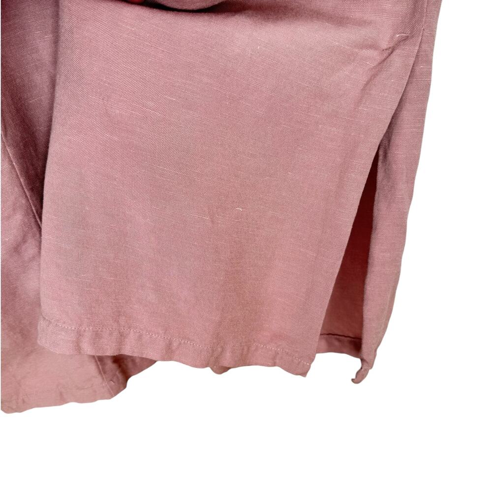 Hatch Blush Pink Linen Jumpsuit with Tie Straps - Picture 8 of 12